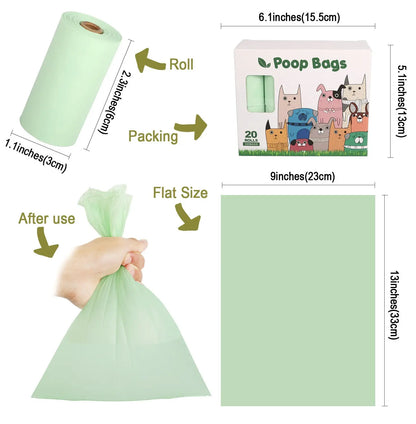 Biodegradable Compost Poop Picking Bag Dog Poop Bag Pet Supplies PAWORAH