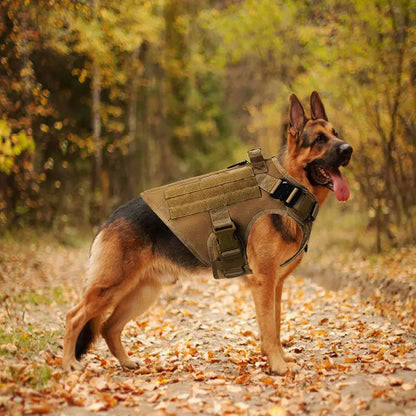 Outdoor Tactical Dog Vest For Large Dogs PAWORAH