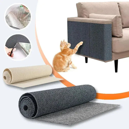 Self-Adhesive Cat Scratch Mat – Protects sofas and walls from scratches. Easy to apply, trimmable, and perfect for cats to sharpen their claws. - PAWORAH